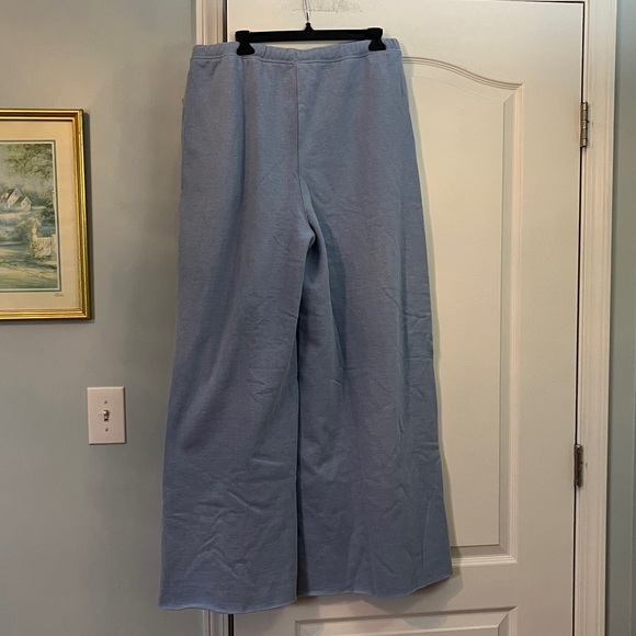 Free People Movement For The Win Blue Wide Leg Sweatpants Sz XL NWT - Picture 10 of 13